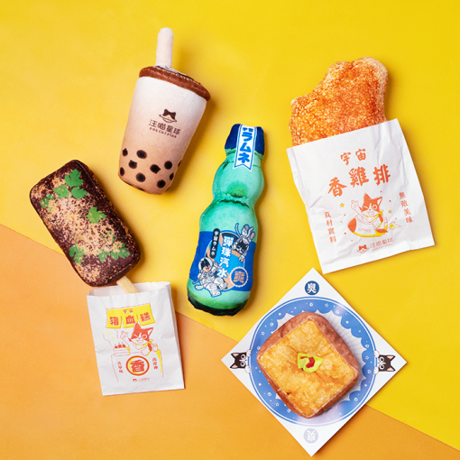 DOGCATSTAR汪喵星球 台灣小吃安撫貓草包